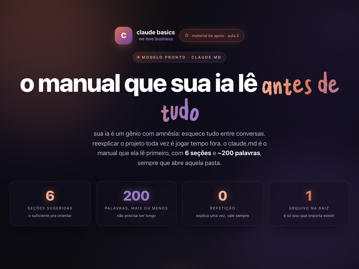 Preview: o manual que sua ia lê antes de tudo