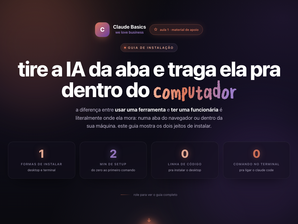 Preview: tire a IA da aba e traga ela pra dentro do computador